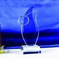 Crystal Trophies, Crystal Awards, Laser Engraved Crystal Trophies