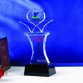 Crystal Trophies, Crystal Awards, Laser Engraved Crystal Trophies